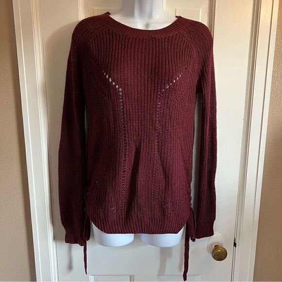 SO Maroon knit sweater small - Picture 1 of 8